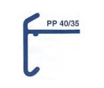 POLYPROFIL PP 40/35 NOIR Angle Raccord